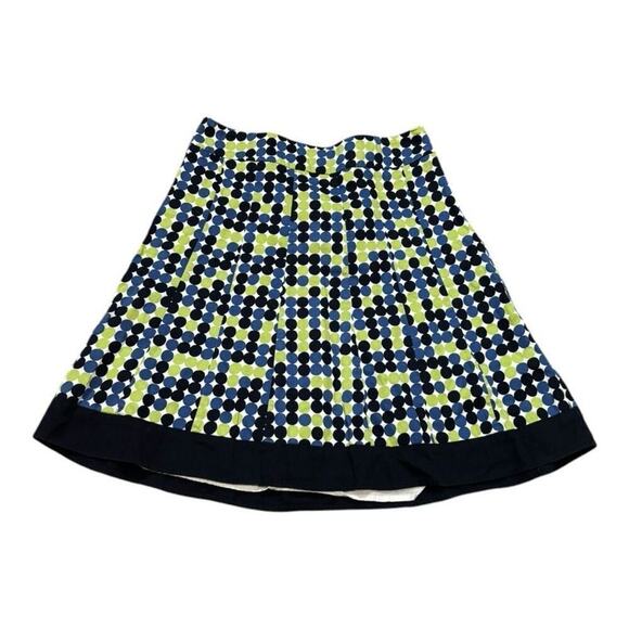 Ann Taylor Blue & Green Polka Dot Skirt Size 4 - Picture 1 of 3
